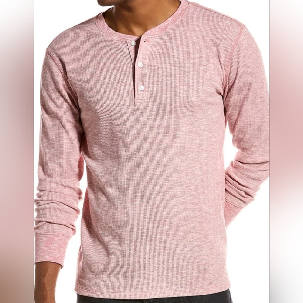 Vince Slub Thermal Henley Men's Extra Large Size